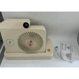 Ventilator 2in1, Flippy, Functie Incarcare Telefon Wireless, 100 Trepte de Viteza, 2400 mAh, 5V, 2A, 25 x 16.5 x 24 cm, Bej - vivimall.ro