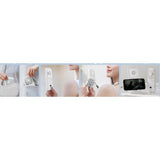 Ventilator Portabil 3 In 1, De Mana, De Gat, De Birou, 16.7 X 8 X 1.9 Cm, 3 Trepte De Viteza, Incarcare Usb, Pliabil, Afisaj Digital, Suport Telefon - vivimall.ro