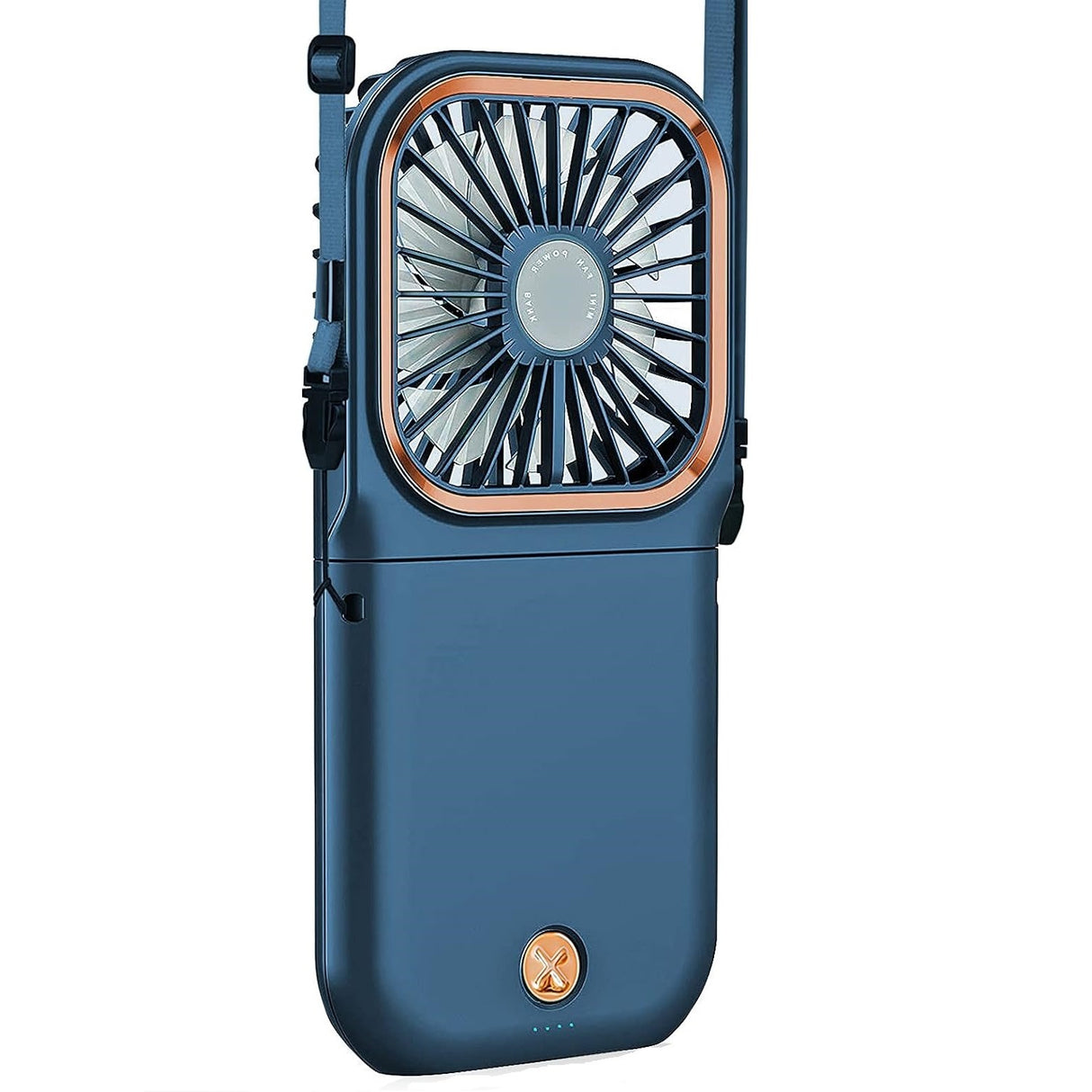 Ventilator Portabil 3 In 1, De Mana, De Gat, De Birou, 16.7 X 8 X 1.9 Cm, 3 Trepte De Viteza, Incarcare Usb, Pliabil, Afisaj Digital, Suport Telefon - vivimall.ro