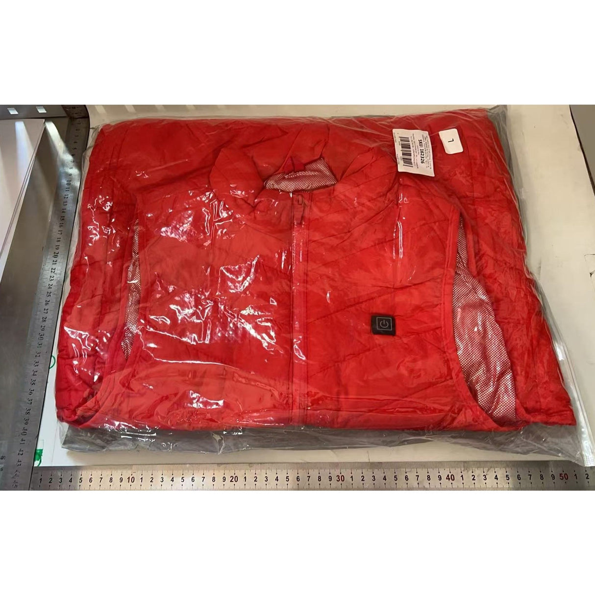 Vesta cu Incalzire, Flippy, Unisex, 2 Zone de Incalzire, Umplutura Bumbac, 3 Trepte de Temperatura, Incarcare USB, Rosu, 45 - 58 kg, Marime L - vivimall.ro