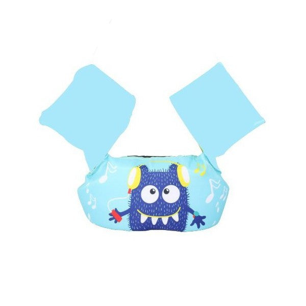 Vesta de salvare pentru copii cu aripioare de inot, Vivimall, Albastru, Model monstru - vivimall.ro