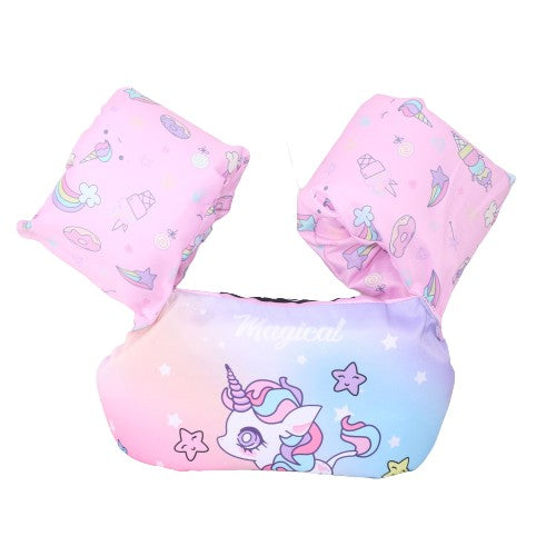 Vesta De Salvare Pentru Copii Cu Aripioare De Inot, Model Unicorn - vivimall.ro