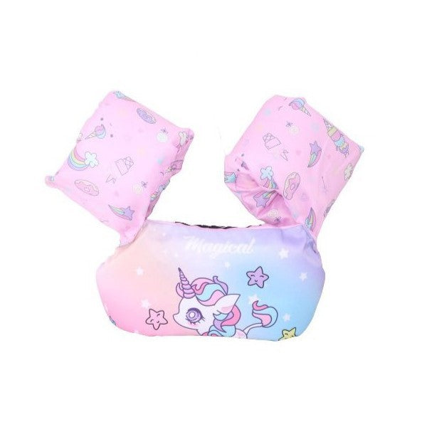 Vesta De Salvare Pentru Copii Cu Aripioare De Inot, Model Unicorn - vivimall.ro