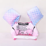 Vesta de salvare pentru copii cu aripioare de inot, Vivimall, Roz, Model sirena - vivimall.ro