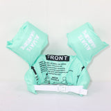 Vesta de salvare pentru copii cu aripioare de inot, Vivimall, Verde, Model dragon - vivimall.ro