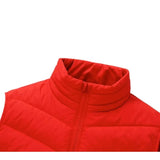 Vesta cu Incalzire, Flippy, Unisex, 2 Zone de Incalzire, Umplutura Bumbac, 3 Trepte de Temperatura, Incarcare USB, Rosu, 45 - 50 kg, Marime M - vivimall.ro