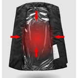 Vesta Inteligenta Incalzita, Flippy, Unisex, 2 Zone de Incalzire, Umplutura Bumbac, 3 Trepte de Temperatura, Incarcare USB, Negru, 45 - 50 kg, Marime M