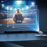 Video Proiector Portabil cilindric HY300PRO, Vivimall, Inteligent, Full HD 1080 x 1280, Wireless, Compatibil cu Android/iOS, 18 x 11 x 6 cm, Alb - vivimall.ro