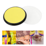 Vopsea pentru Fata si Corp, Vivimall, cu Pigment Fosforescent, 30 g, Activare cu Apa, Galben - vivimall.ro