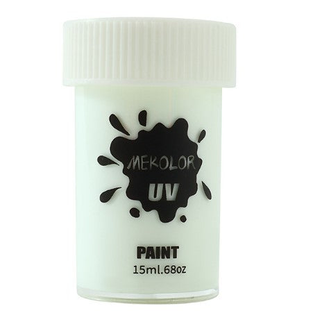Vopsea pentru Fata si Corp, Vivimall, cu Pigment Fosforescent UV, 15 ml, Alb - vivimall.ro