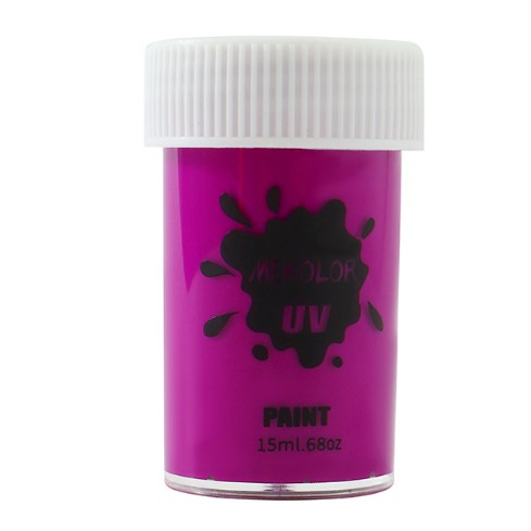 Vopsea pentru Fata si Corp, Vivimall, cu Pigment Fosforescent UV, 15 ml, Mov - vivimall.ro