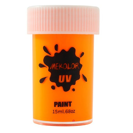 Vopsea pentru Fata si Corp, Vivimall, cu Pigment Fosforescent UV, 15 ml, Portocaliu - vivimall.ro