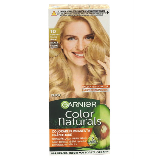 Vopsea de păr Garnier Color Naturals nuanța 10 Blond Ultra Deschis Natural, vedere frontală produs