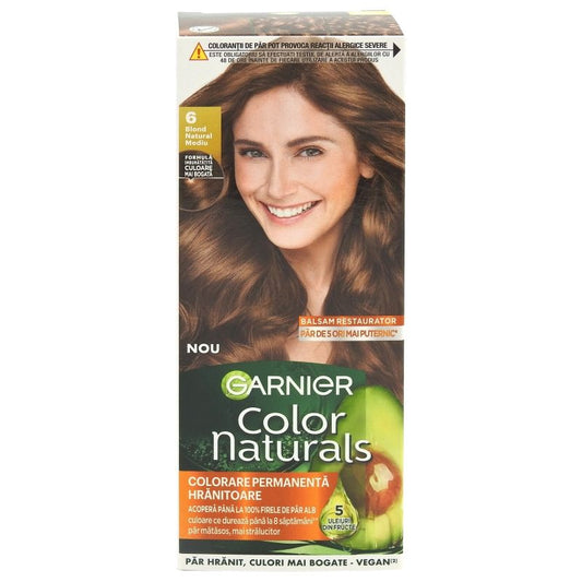 Vopsea pentru Par, Garnier Color Naturals, 6 Blond Natural Mediu