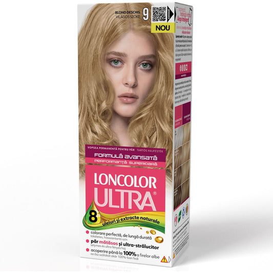 Vopsea pentru Par, Loncolor Ultra, 9 Blond Deschis