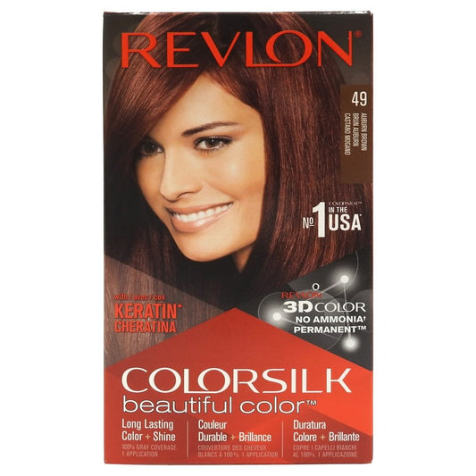 Vopsea pentru Par, Revlon Color Silk, 49 Auburn Brown