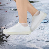 Husa Incaltaminte, Vivimall, Impermeabila, Antiderapanta, din Latex, 13 x 13 x 2 cm, Marime M 34-40 cm, Alb - vivimall.ro