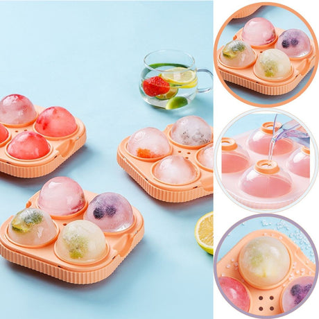 Set forme gheata 4 sfere mari | IceDrop - vivimall.ro
