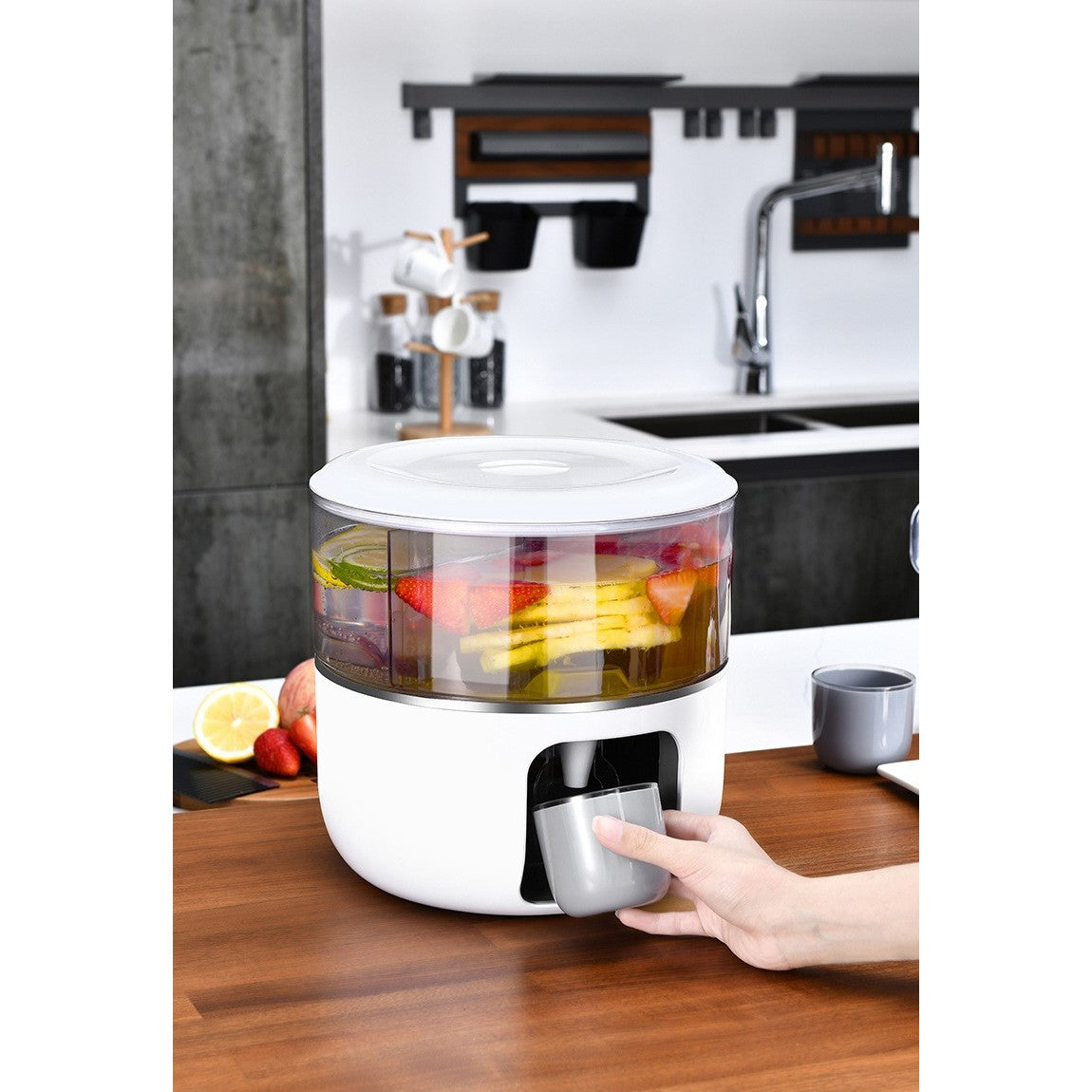 Dozator De Apa 3 Compartimente Rotative, Capacitate Mare De 3L - vivimall.ro