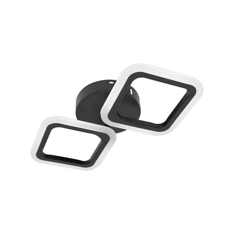 Lustra Led Pulsaris, 2 Patrate, Lumina Rece/Calda/Neutra - vivimall.ro