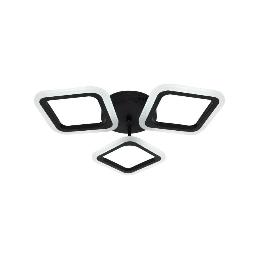 Lustra Led Pulsaris, 3 Patrate, Lumina Rece/Calda/Neutra - vivimall.ro