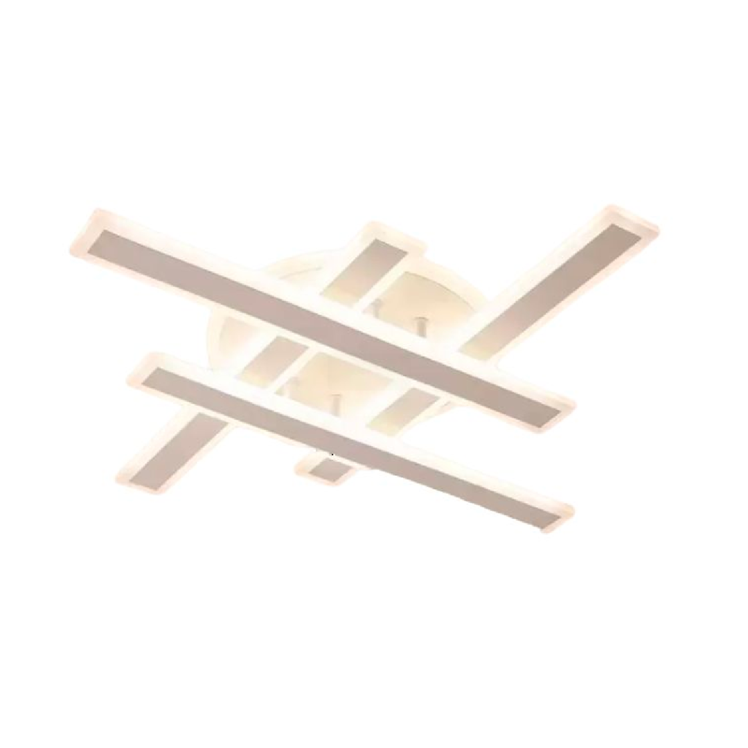 Lustra Led Cu Telecomanda Shawn, Liniara, Lumina Rece/Calda/Neutra, Dimabila - vivimall.ro