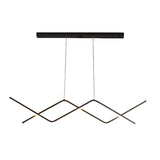 Lustra Led Suspendata Cu Telecomanda Zigzag, Lumina Rece/Calda/Neutra, Dimabila - vivimall.ro