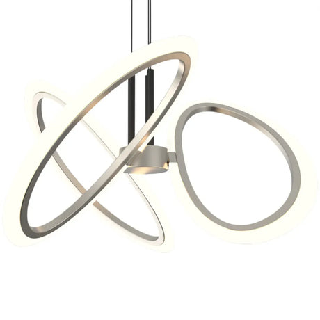 Lustra Led Suspendata Cu Telecomanda Rimini, 3 Elemente, Lumina Rece/Calda/Neutra, Dimabila - vivimall.ro