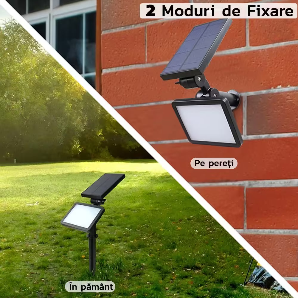 Lampa Solara 48 De Led-Uri Lumina Rece | BrightLeaf