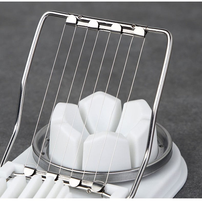 Feliator Multifunctional Pentru Oua, Mozzarela, Fructe, 2 Forme De Feliere, Agatatoare, 20 Cm - vivimall.ro