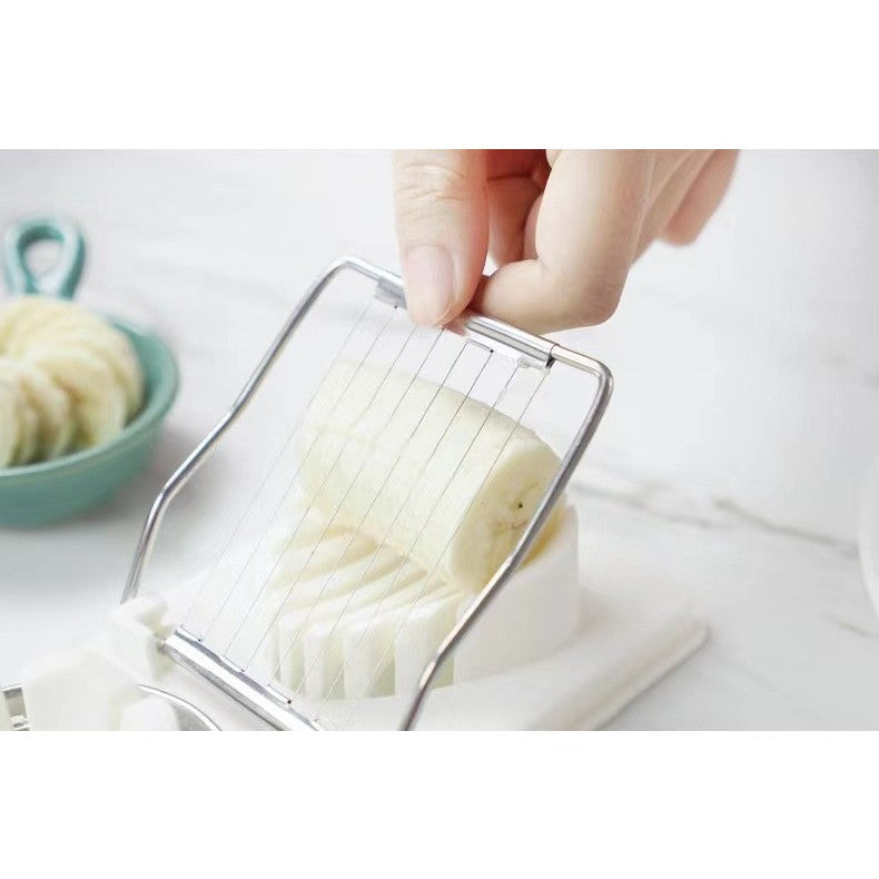 Feliator Multifunctional Pentru Oua, Mozzarela, Fructe, 2 Forme De Feliere, Agatatoare, 20 Cm - vivimall.ro