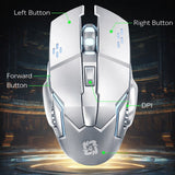 Mouse Flippy gri, vedere de sus, design simetric ergonomic cu finisaj mat modern