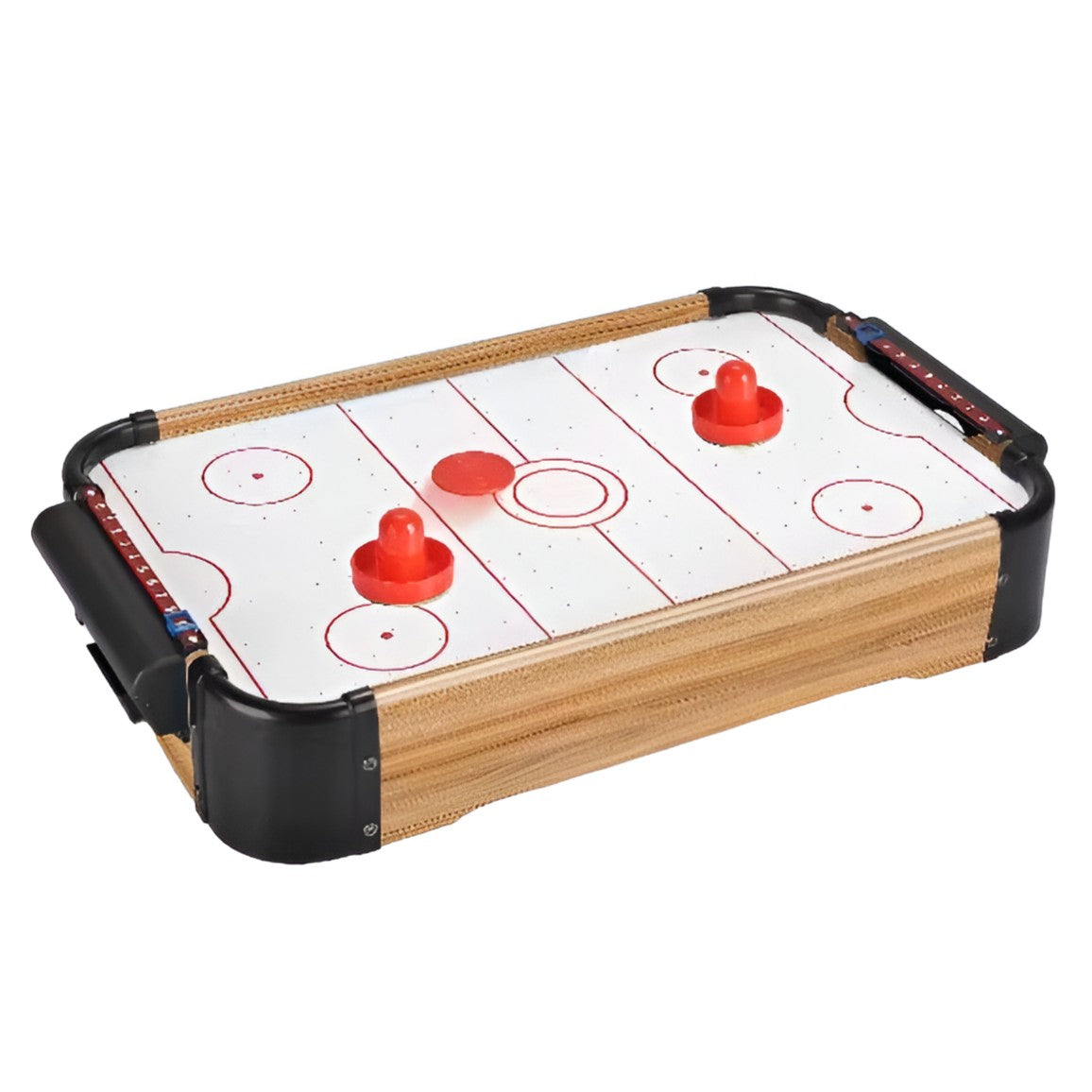 Masa Air Hockey Graffiti Fara Picioare, Lemn, 2 Pucuri, Tabela Scor, 2 Impingatoare
