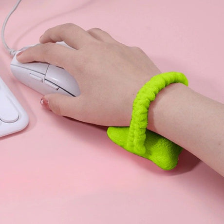 Suport de Mana, Flippy, Pernuta pentru Incheietura cu Banda Elastica, pentru Mouse, Moale, 7.5 x 7 cm, Verde