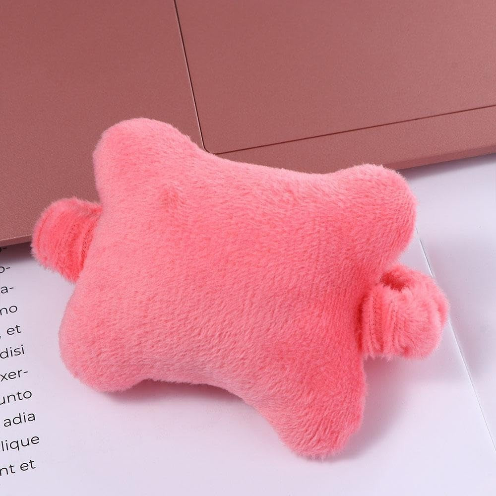 Suport de Mana, Flippy, Pernuta pentru Incheietura cu Banda Elastica, pentru Mouse, Moale, 7.5 x 7 cm, Roz