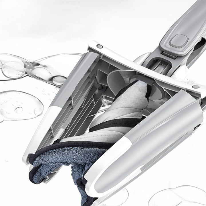 Mop Plat, Cu Sistem De Stoarcere, 2 Lavete Incluse, Lungime Telescopica 140 Cm - vivimall.ro