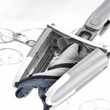 Mop Plat, Vivimall, cu Sistem de Stoarcere, 2 Lavete Incluse, Lungime Telescopica 140 cm, Argintiu - vivimall.ro