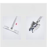 Mop Plat, Vivimall, cu Sistem de Stoarcere, 2 Lavete Incluse, Lungime Telescopica 140 cm, Argintiu - vivimall.ro