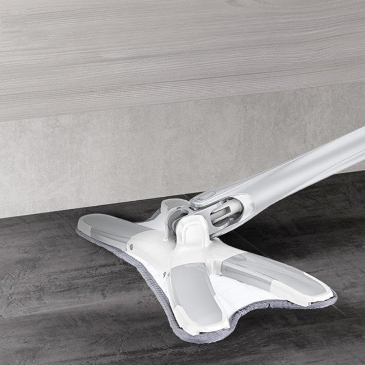 Set Mop Plat + Galeata, Cu Sistem De Stoargere, Lungime Telescopica 140 Cm, /Galben - vivimall.ro