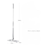 Set Mop Plat + Galeata, Cu Sistem De Stoargere, Lungime Telescopica 140 Cm, /Galben - vivimall.ro