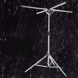 Uscator de Rufe, Vivimall, Pliabil, Telescopic, 4 Brate, din Otel Inoxidabil, Rezistent la Vreme Rea, Gri - vivimall.ro