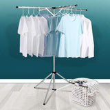 Uscator De Rufe, Pliabil, Telescopic, 4 Brate, Din Otel Inoxidabil, Rezistent La Vreme Rea, Gri - vivimall.ro