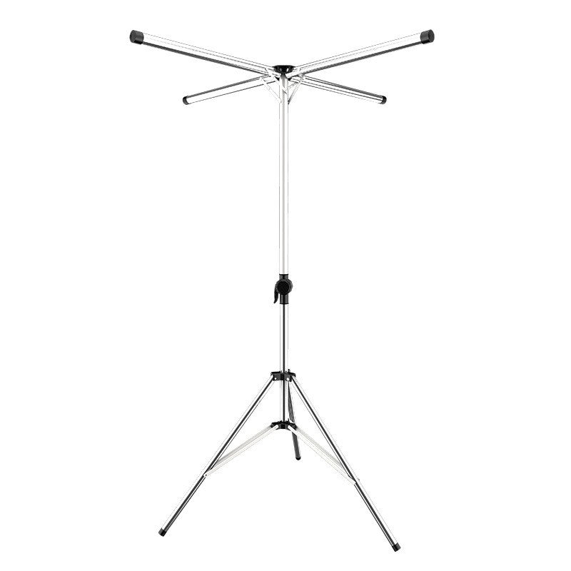 Uscator De Rufe, Pliabil, Telescopic, 4 Brate, Din Otel Inoxidabil, Rezistent La Vreme Rea, Gri - vivimall.ro