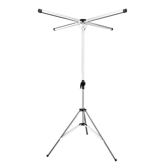 Uscator de Rufe, Flippy, Pliabil, Telescopic, 4 Brate, din Otel Inoxidabil, Rezistent la Vreme Rea, Gri