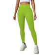 Pantaloni de Fitness/Yoga, Flippy, pentru Femei, Material Elastic, Spandex, Talie Inalta, Verde, Marime L - vivimall.ro