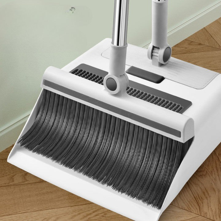 Set curatenie 3 in 1 Matura Faras si Razuitor, Flippy, Matura cu Perii Moi, Faras cu sistem de Inchidere, cu Razuitor de Podea, Alb