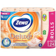Hartie Igienica, ZEWA, Deluxe Cashmere Peach, 3 Straturi, Set 24 Role - vivimall.ro
