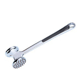 Ciocan pentru snitele si carne Vivimall, din aliaj de zinc, maner antialunecare, doua capete, 22 cm, argintiu - vivimall.ro